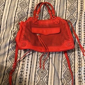 Rebecca Minkoff orange desire satchel